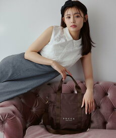 TOCCA 【新色登場・WEB&一部店舗限定・環境にやさしい素材】SANA SIDEPOCKET TOTE トートバッグ トッカ バッグ トートバッグ ネイビー ブラック ベージュ ブラウン【送料無料】