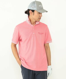 【SALE／50%OFF】BEAMS GOLF PURPLE LABEL BEAMS GOLF PURPLE LABEL / セイタック鹿の子 シャンブレー ポロシャツ ビームス アウトレット トップス スウェット・トレーナー グリーン ピンク オレンジ ブルー【送料無料】