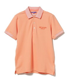 【SALE／50%OFF】BEAMS GOLF PURPLE LABEL BEAMS GOLF PURPLE LABEL / セイタック鹿の子 シャンブレー ポロシャツ ビームス アウトレット トップス スウェット・トレーナー グリーン ピンク オレンジ ブルー【送料無料】