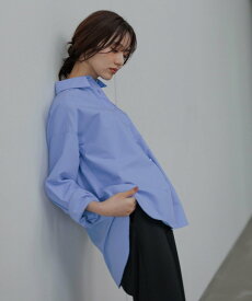 Andemiu デザインボタンシャツ長袖 アンデミュウ トップス シャツ・ブラウス ホワイト ピンク ブルー【送料無料】