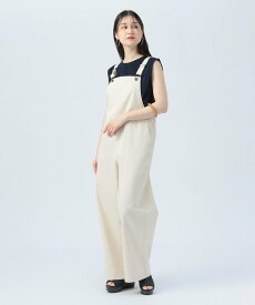 【SALE／50%OFF】BEAMS HEART WOMEN セミワイド サロペット ビームス アウトレット オールインワン・オーバーオール オールインワン・つなぎ グリーン ホワイト ブラック【送料無料】