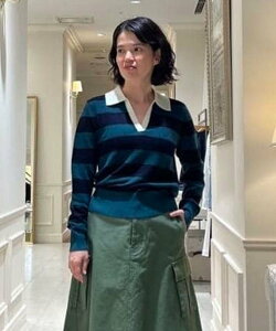 BROOKS BROTHERS �����m�E�[�� ���O�r�[ �|���Z�[�^�[ �u���b�N�X �u���U�[�Y �g�b�v�X �j�b�g �O���[���y���������z