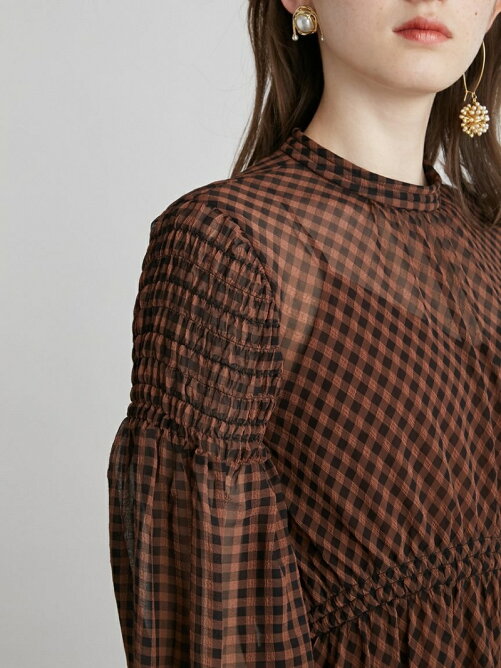 Lily Brown シアーギンガムチェックワンピース Rakuten Fashion 楽天ファッション 旧楽天ブランドアベニュー Dj9746