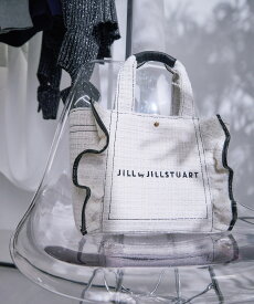 JILL by JILL STUART ツイードフリルトート小 ジル バイ ジル スチュアート バッグ その他のバッグ ホワイト【送料無料】