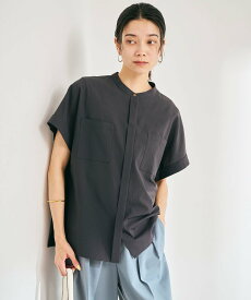 UNITED ARROWS green label relaxing Breeze Cool ポケット ショートスリーブ シャツ -マシンウォッシャブル・吸水速乾・通気性- ユナイテッドアローズ グリーンレーベルリラクシング トップス シャツ・ブラウス ベージュ ホワイト グレー ブルー【送料無料】