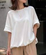 【SALE／40%OFF】Emma Taylor ライトダンボールドロストヘムプルオーバー スタイルドア トップス カット…