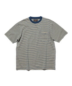 BEAMS PLUS BEAMS PLUS�bPocket Tee Indigo Stripe�b�����Y �g�b�v�X T�V���c�b���� �|�P�b�gT�b�C���f�B�S�� �X�g���C�v���b�o�N�ω� ��F ���킢�b��􂢉\�b�t�� �r�[���X ���� �g�b�v�X �J�b�g�\�[