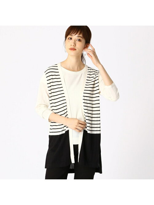 Comme Ca Ism ボーダーニット カーディガン Rakuten Fashion 楽天ファッション 旧楽天ブランドアベニュー Ax8747