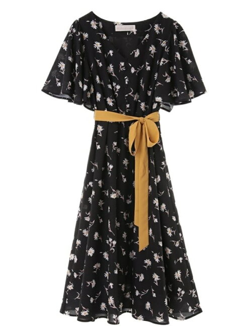 31 Sons De Mode 別布ベルト付き花柄プリントワンピース Rakuten Fashion 楽天ファッション 旧楽天ブランドアベニュー Cq9747