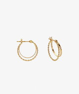 WISP JEWELRY K10YGフープピアス(FPRWP22856) ウィスプジュエリー アクセサリー・腕時計 ピアス イエロー…