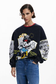 【SALE／40%OFF】Desigual ミニーマウスのスウェット デシグアル トップス スウェット・トレーナー ブラック【送料無料】