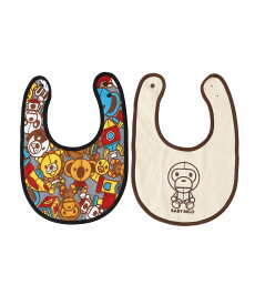 A BATHING APE BABY MILO TOY BOX BIB GIFT SET ア ベイシング エイプ マタニティウェア・ベビー用品 スタイ・よだれかけ【送料無料】