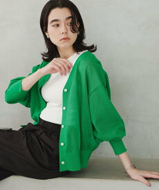 UNITED ARROWS green label relaxing 【結論シリーズ】ビューティーネック2WAYカーデ ウォッシャブル ユナイテッドアローズ グリーンレーベルリラクシング トップス カーディガン ブラウン ホワイト ブラック ピンク【送料無料】