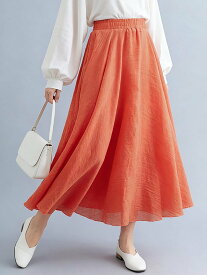 Doux Belle サーキュラースカート レディース スカート ドゥー・ベル スカート ロング・マキシスカート ピンク グリーン ブルー カーキグリーン ブラック ベージュ レッド ブラウン パープル ゴールド グレー