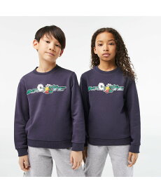 【SALE／40%OFF】LACOSTE BOYS アニメタッチアレンジグラフィッククルーネックスウェット ラコステ トップス スウェット・トレーナー ネイビー【送料無料】