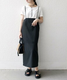 【SALE／40%OFF】SHIPS any SHIPS any:＜洗濯機可能＞Iライン キャミ ワンピース * ベーシック TEE セット シップス ワンピース・ドレス ジャンパースカート ベージュ ブラウン ブラック【送料無料】