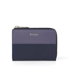 【SALE／30%OFF】Paul Smith 【公式】バイカラーブロック コインケース ポール・スミス　アウトレット 財布・ポーチ・ケース パスケース・定期入れ ブラック ネイビー レッド【送料無料】