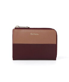 【SALE／30%OFF】Paul Smith 【公式】バイカラーブロック コインケース ポール・スミス　アウトレット 財布・ポーチ・ケース パスケース・定期入れ ブラック レッド【送料無料】
