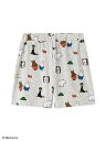 gelato pique 【Dick Bruna】【KIDS】【接触冷感】総柄ショートパンツ ジェラートピケ パンツ その他のパンツ イエロー ピンク グレー【送料無料】