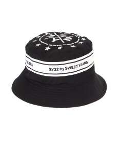 ROYAL FLASH SY32 by SWEET YEARS /TAPE DESIGN BUCKET HAT ロイヤルフラッシュ 帽子 その他の帽子 ブラック ホワイト【送料無料】