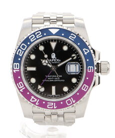 A BATHING APE TYPE 2 BAPEX #1 M ア ベイシング エイプ アクセサリー・腕時計 腕時計 シルバー【送料無料】