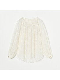 【SALE／50%OFF】HELIOPOLE FLORET LACE OVER BLOUSE エリオポール トップス シャツ・ブラウス ホワイト【送料無料】