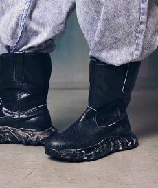 MAISON SPECIAL 【SPECIAL SHOES FACTORY COLLABORATION】Vibram Sole Pecos Boots Made In TOKYO メゾンスペシャル シューズ・靴 ブーツ ブラック ホワイト【送料無料】