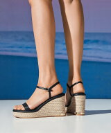 CHARLES & KEITH エスパドリーユ ウエッジ チャールズアンドキース シューズ・靴 サンダル グレー ホワイ…