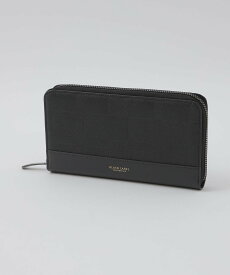 【SALE／22%OFF】BLACK LABEL CRESTBRIDGE エンボスチェックラウンドジップウォレット ブルーレーベル / ブラックレーベル・クレストブリッジ 財布・ポーチ・ケース コインケース・小銭入れ・札入れ グレー ブラック【送料無料】