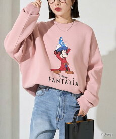 【SALE／30%OFF】FREAK'S STORE DISNEY / ディズニー / 『ファンタジア』 / ミッキーマウス / リラックスフィット プリント クルーネックスウェット 【限定展開】 25AW フリークスストア トップス スウェット・トレーナー ピンク ネイビー ブラック グレー【送料無料】