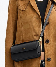 COACH エローラ トップ ハンドル クロスボディ バッグ コーチ バッグ ショルダーバッグ ブラック【送料無料】