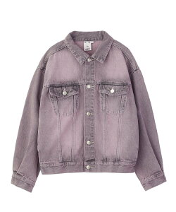 X-girl LOGO MARK STITCHED DENIM JACKET �G�b�N�X�K�[�� �W���P�b�g�E�A�E�^�[ ���̑��̃W���P�b�g�E�A�E�^�[ �l�C�r�[ �s���N�y���������z