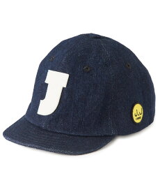 【SALE／67%OFF】J.J CAMP J.J CAMP/(W)デニムキャップ フェルトネーム 帽子 J.J CAMP ローブ 帽子 キャップ ネイビー