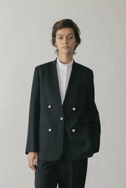 CINOH NO COLLAR JACKET チノ ジャケット・アウター ノーカラージャケット ブラック ゴールド ネイビー【送料無料】