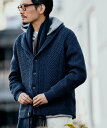【SALE／30%OFF】SHIPS MEN SHIPS:＜手洗い可能＞ウール コットン アラン ショールカラー カーディガン シップス トップス カーディガン グレー グリーン ネイビー ブルー【送料無料】