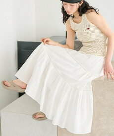 【SALE／5%OFF】FREAK'S STORE インド はしごレース ティアード マキシスカート/全6色 フリークスストア スカート その他のスカート パープル ホワイト ブラック【送料無料】