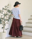 インド はしごレース ティアード マキシスカート/全6色