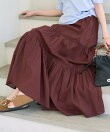 インド はしごレース ティアード マキシスカート/全6色