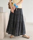 インド はしごレース ティアード マキシスカート/全6色