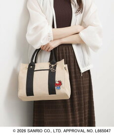 grove 【ハローキティ】Leeスクエア2WAYトート グローブ バッグ トートバッグ ブラック【送料無料】