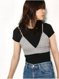 【SALE／50%OFF】SLY WIDE RIB CUT TOPS スライ トップス カットソー・Tシャツ ブラック ブラウン グリーン ホワイト