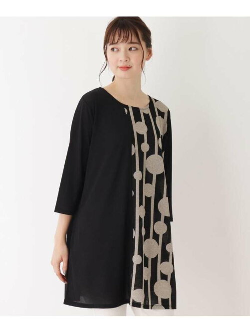 Shoo La Rue M L 無地 ドット柄切り替えチュニックワンピース Rakuten Fashion 楽天ファッション 旧楽天 ブランドアベニュー Bj5753