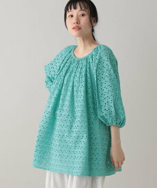 【SALE／30%OFF】natural by clip 《natural by clip》INDIA IS BEAUTIFUL総刺繍ブラウス スタディオクリップ トップス シャツ・ブラウス グリーン パープル【送料無料】