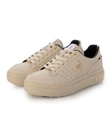 le coq sportif 【レイン対応】厚底レースアップスニーカー(LCS セーヴル PF II ) モード・エ・ジャコモ×イング シューズ・靴 スニーカー ベージュ ブルー ゴールド【送料無料】