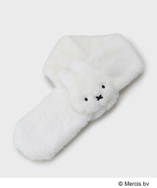 OPAQUE.CLIP 【コラボ】miffy x OPAQUE.CLIP フェイクファーティペット オペークドットクリップ ファッション雑貨 マフラー・ストール・ネックウォーマー ホワイト グレー ベージュ ブラック【送料無料】