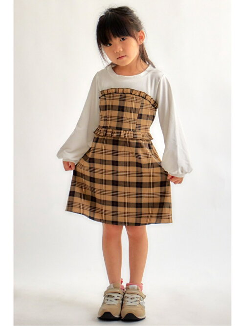 Ikka キッズ 胸フリルドッキングワンピース 1 160cm Rakuten Fashion 楽天ファッション 旧楽天ブランドアベニュー Bj1754