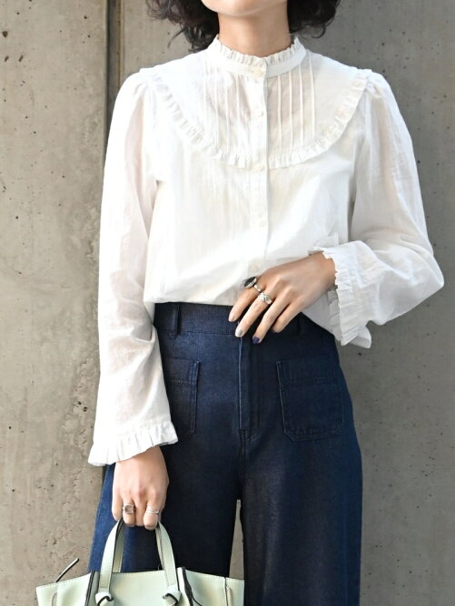 Ships Ships Any フリル スタンドカラー ブラウス ホワイト Rakuten Fashion 楽天ファッション 旧楽天 ブランドアベニュー Cp5754