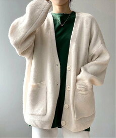 【SALE／35%OFF】Amulet 【Amulet】ポケット付きニットカーディガン アミュレット トップス カーディガン レッド ブルー ブラック ピンク パープル ホワイト イエロー