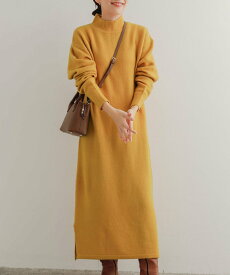 【SALE／50%OFF】URBAN RESEARCH DOORS ヘアリーKNITワンピース アーバンリサーチドアーズ ワンピース・ドレス ワンピース イエロー グリーン パープル【送料無料】