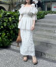 【堀未央奈さん着用アイテム】フリルティアードナロースカート